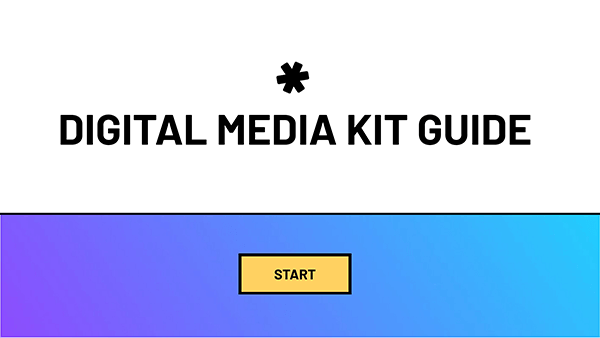 Digital media kit guide | Genially templates